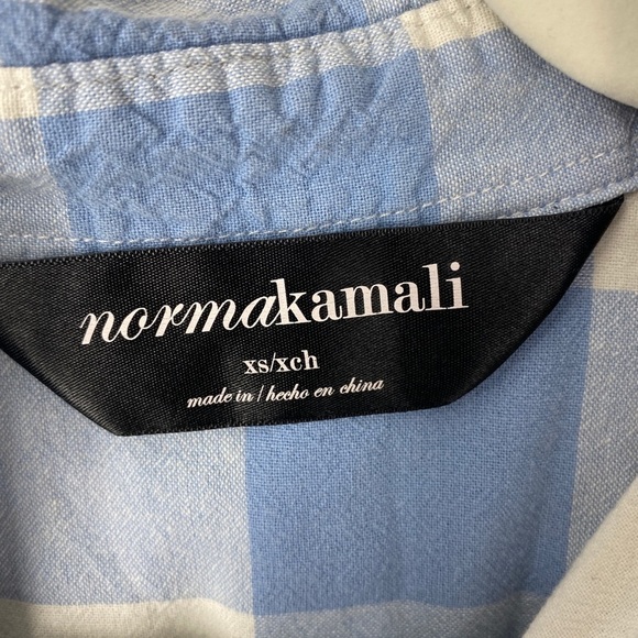 Norma Kamali Long Sleeve Button Up Top XS Collared - Picture 5 of 5